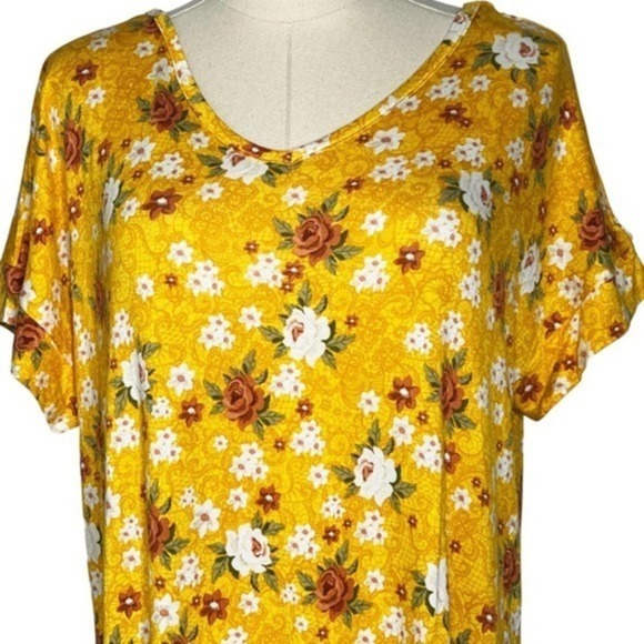 LuLaRoe Floral Macy Maxi Dress Size‎ Medium lc112 - Picture 5 of 9